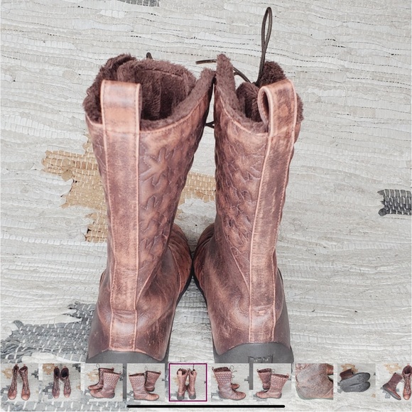 Helly Hansen Freyja Leather Quilted Faux Fur Lace Up Winter Snow Boots 7.5 - Picture 6 of 9